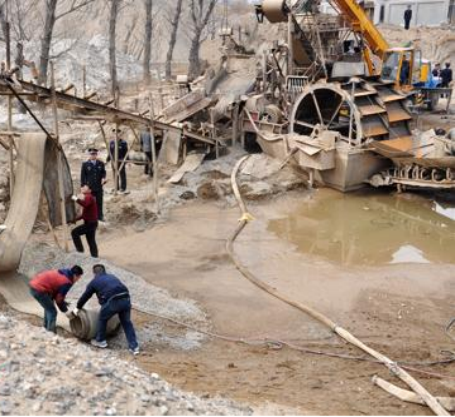 砂石清洗消泡劑應用場(chǎng)景圖